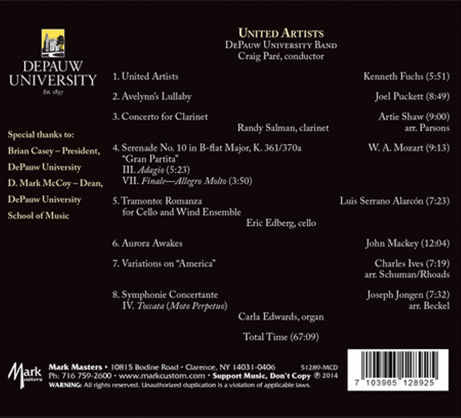 United Artists Listening CD scores gallery preview page 2