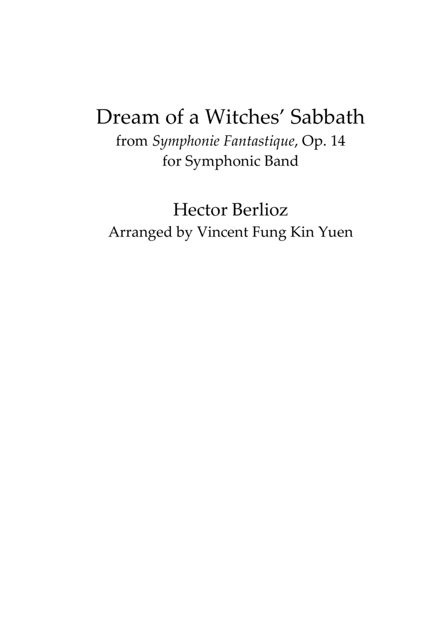 Dream of a Witches' Sabbath Concert Band scores gallery preview page 1