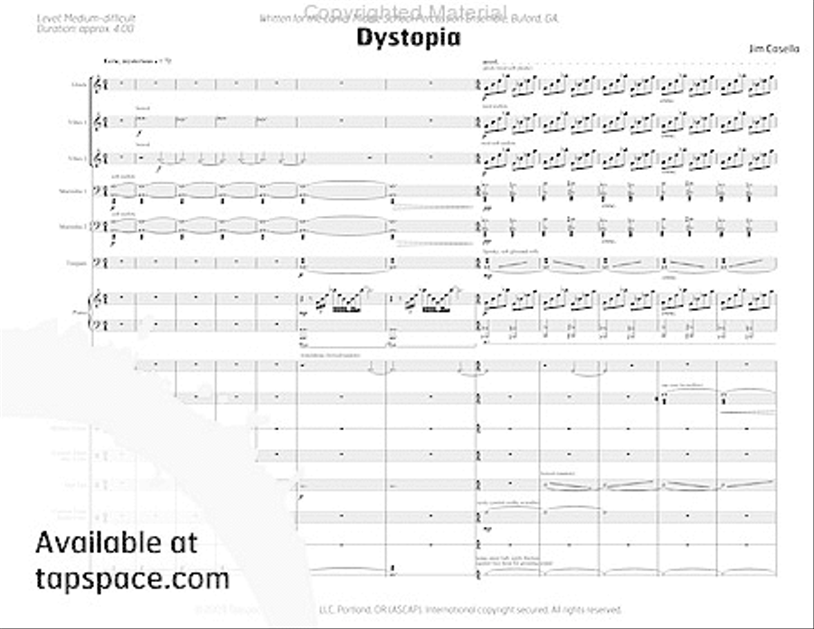 Dystopia Percussion Ensemble scores gallery preview page 6