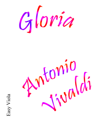 Book cover for Gloria Easy Viola