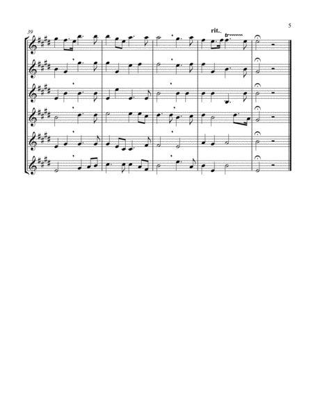 Overture (from "Music for the Royal Fireworks") (Trumpet Sextet)