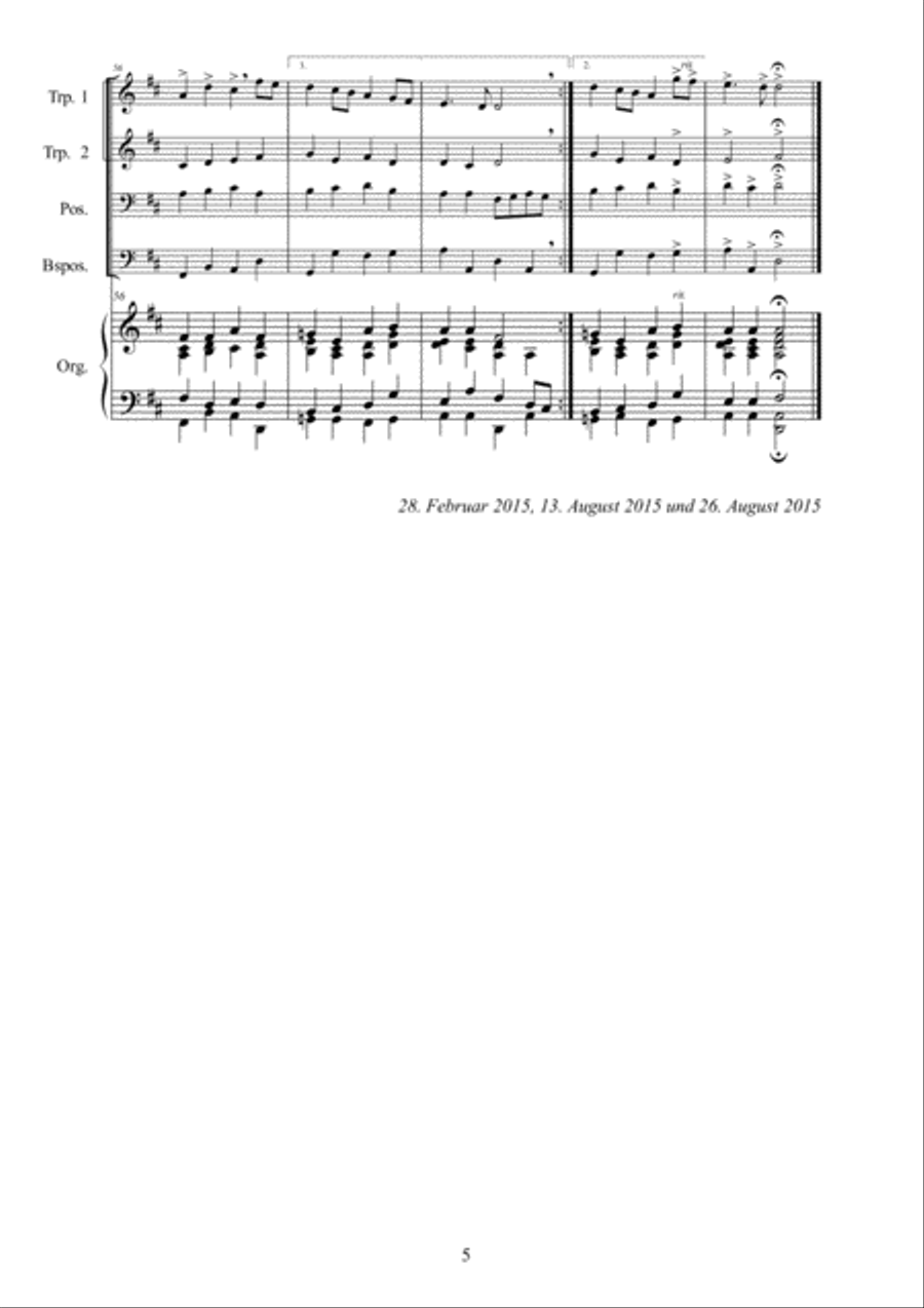 Marche triomphale Small Ensemble scores gallery preview page 5