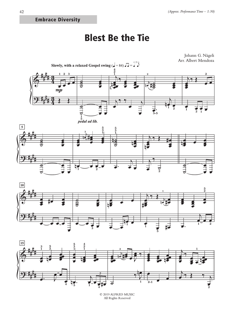 Blest Be the Tie - Piano Solo Piano Solo scores gallery preview page 1