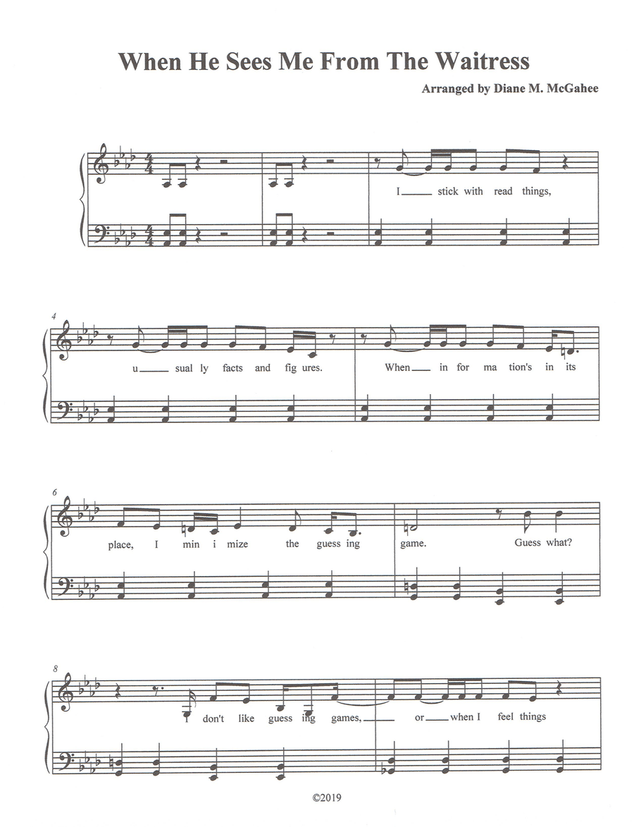 When He Sees Me When He Sees Me Small Ensemble scores gallery preview page 1