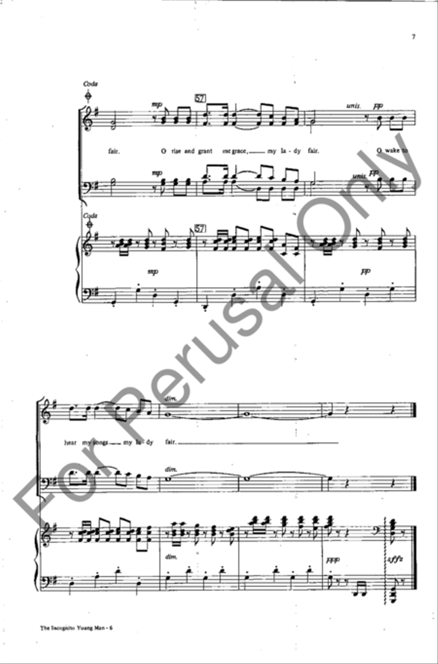 The Incognito Young Man The Incognito Young Man 4-Part scores gallery preview page 7