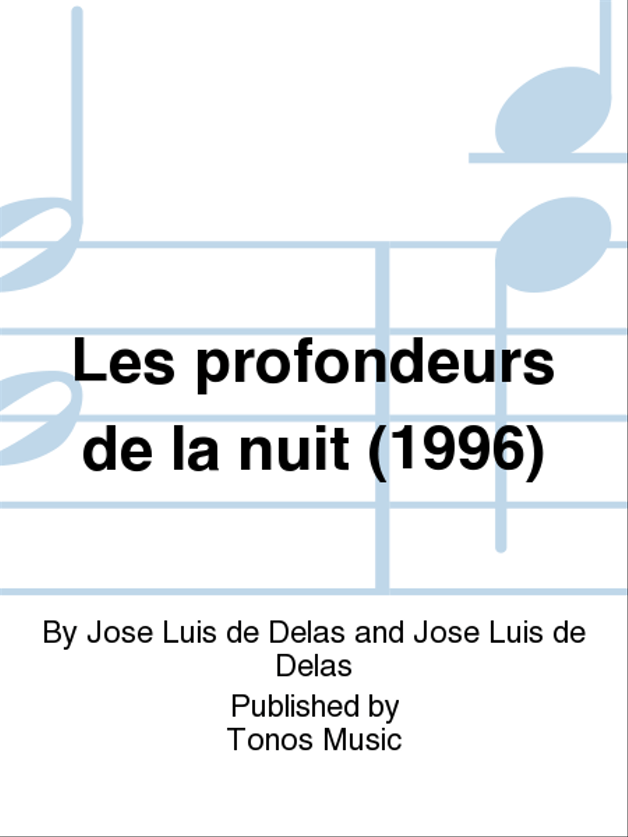 Les profondeurs de la nuit (1996) Chamber Orchestra scores gallery preview page 1