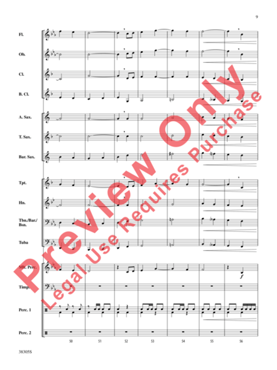 A Star-Spangled March A Star-Spangled March Concert Band scores gallery preview page 10