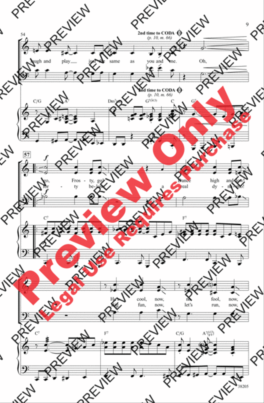 Frosty the Snowman 3-Part scores gallery preview page 9