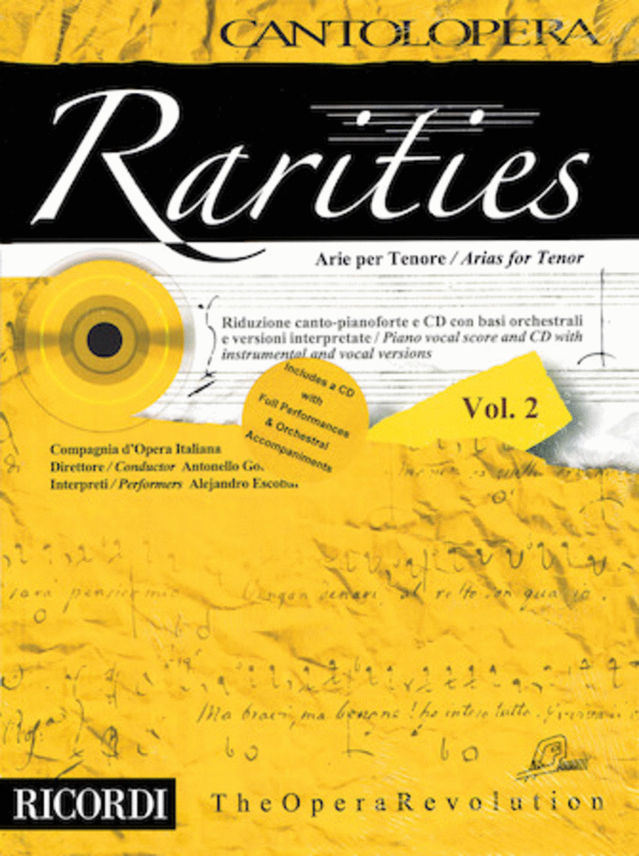 Rarities - Arias for Tenor, Volume 2
