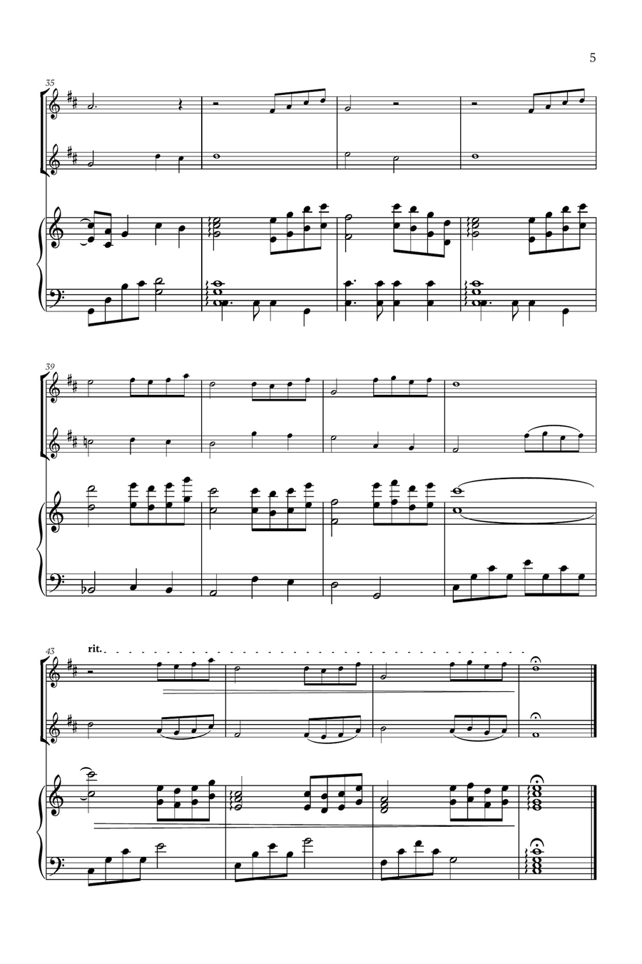 Beauty And The Beast Woodwind Duet scores gallery preview page 5