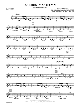 A Christmas Hymn: 2nd Violin