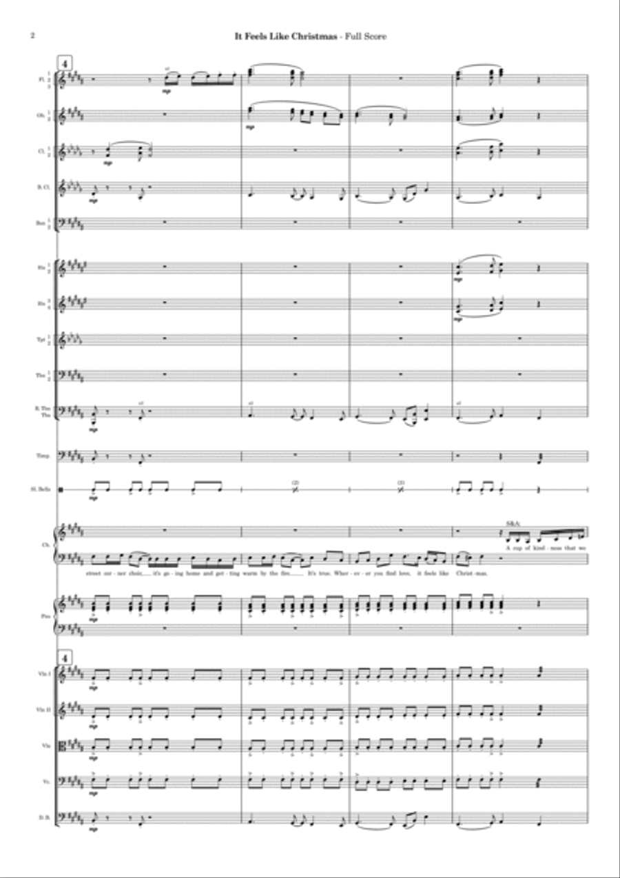It Feels Like Christmas It Feels Like Christmas Full Orchestra scores gallery preview page 2