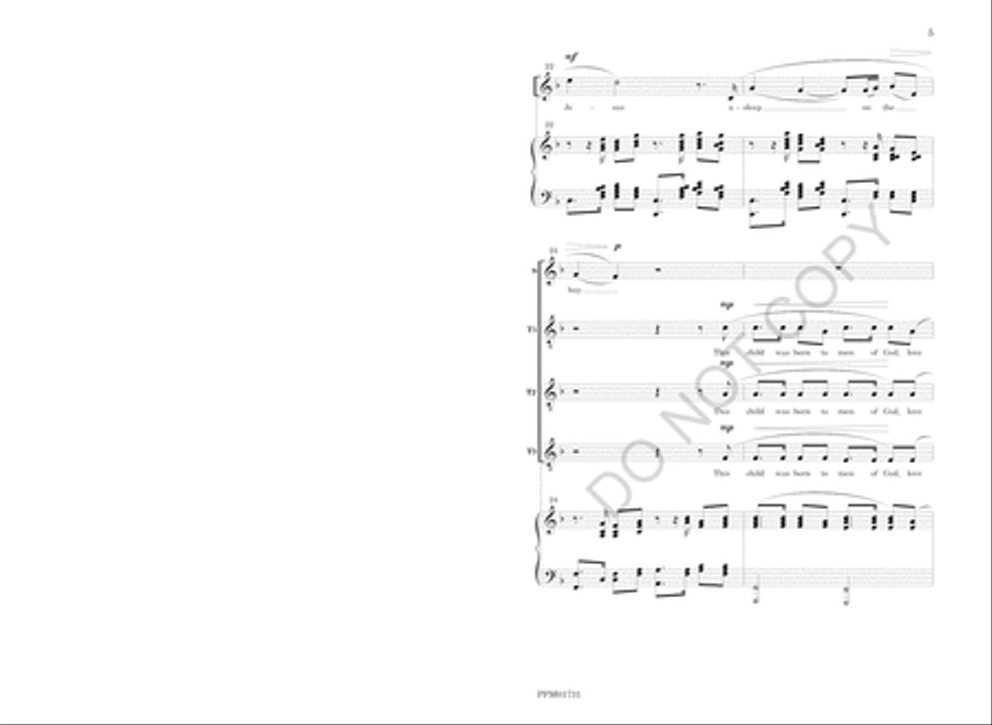 Away in a Manger Choir scores gallery preview page 8