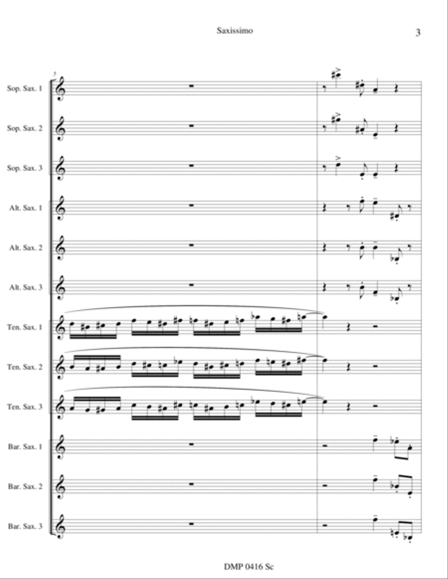 Saxissimo 4-Part scores gallery preview page 4