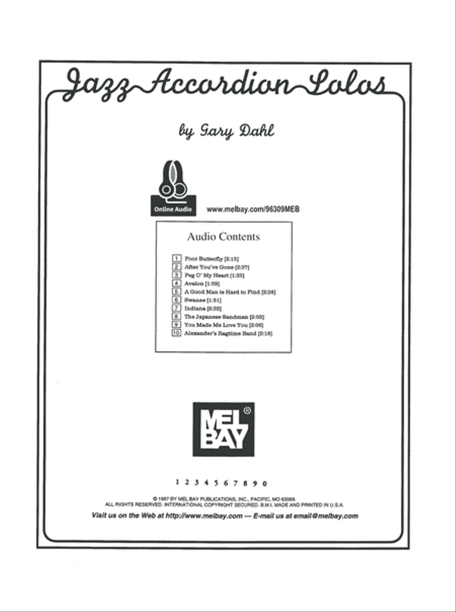Jazz Accordion Solos Jazz Accordion Solos Accordion scores gallery preview page 7