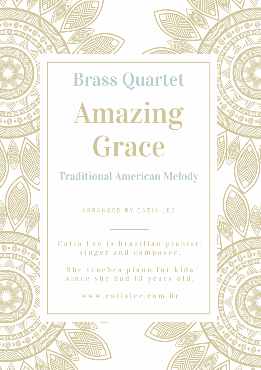 Book cover for Amazing Grace - for Brass Quartet and Piano