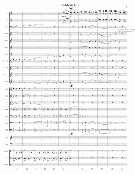 To Celebrate Life (Concert Band - score and parts) image number null