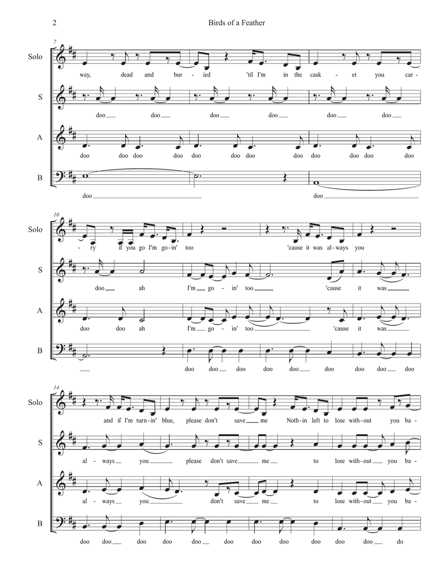 Birds Of A Feather 3-Part scores gallery preview page 2