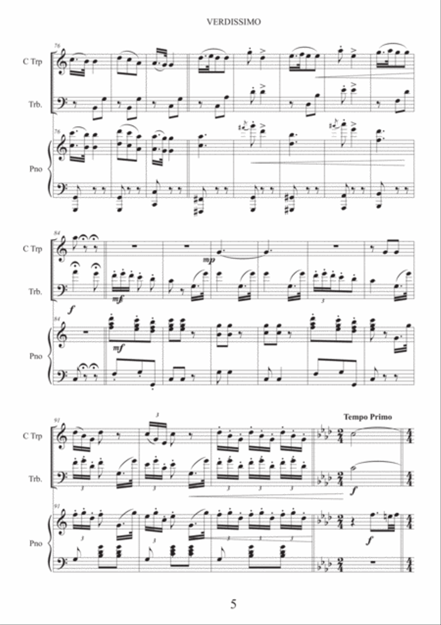 VERDISSIMO Brass Duet scores gallery preview page 6
