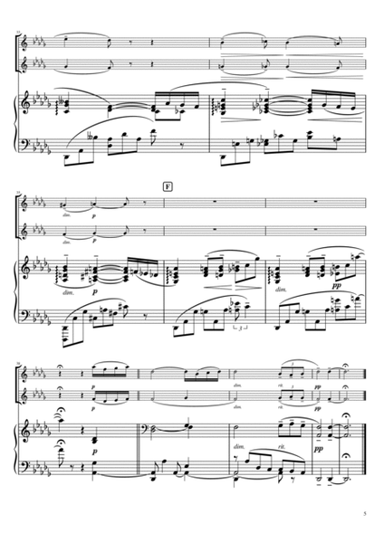 "Variation 18 from Rhapsody on a Theme of Paganin" Piano trio / oboe duet