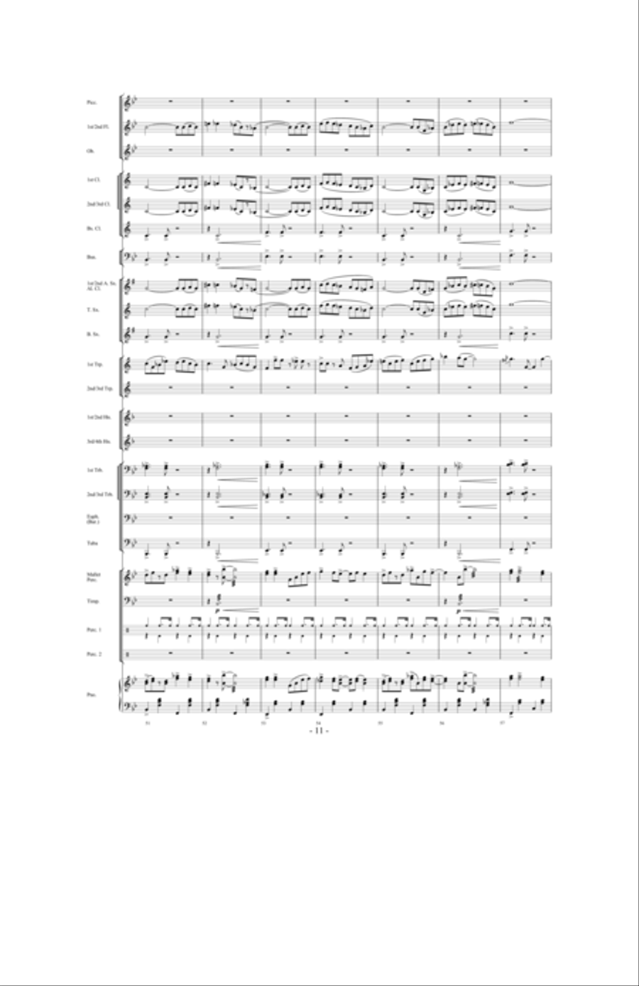 Promising Skies Concert Band scores gallery preview page 10