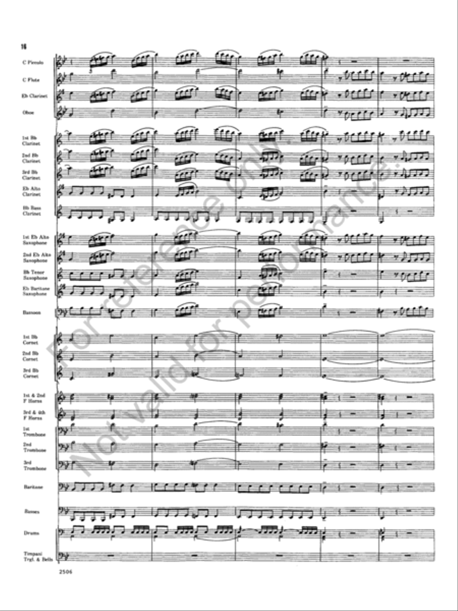 Armida Concert Band scores gallery preview page 16