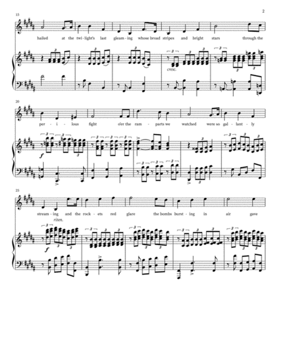Star-Spangled Banner (soprano & piano), op. 33 image number null