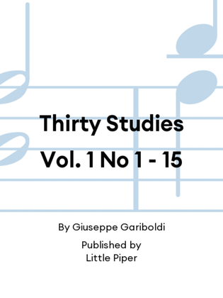 Thirty Studies Vol. 1 No 1 - 15