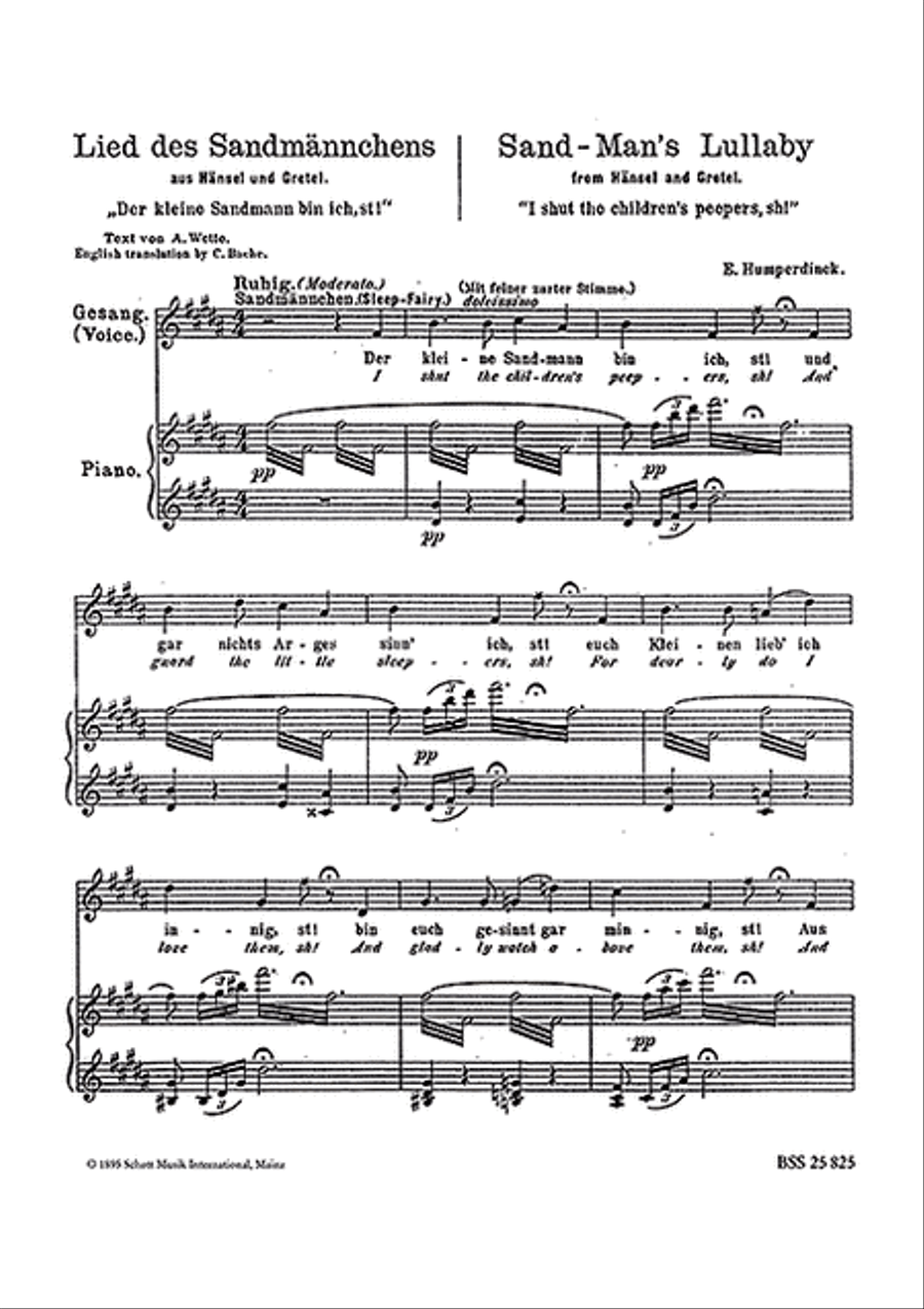 Kleine Sandmann Low Voice Low Voice scores gallery preview page 1