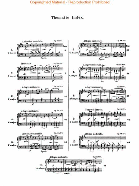 11 Sonatinas, Op. 151 and 168