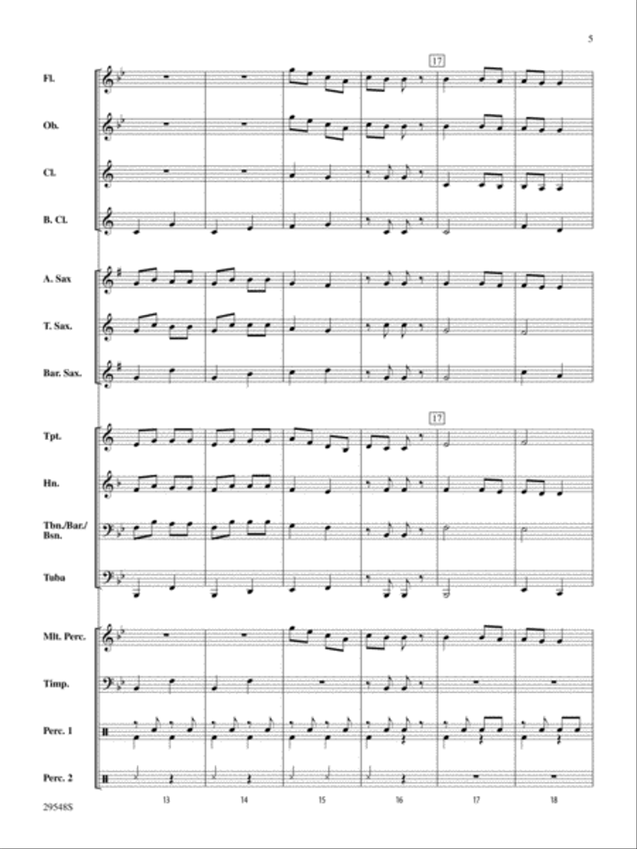 Belwin Very Beginning Band Kit #4: Score Concert Band scores gallery preview page 5