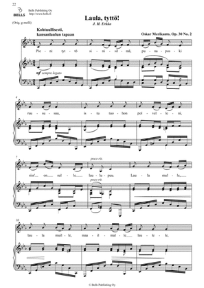 Laula, tytto!, Op. 30 No. 2 (C minor)