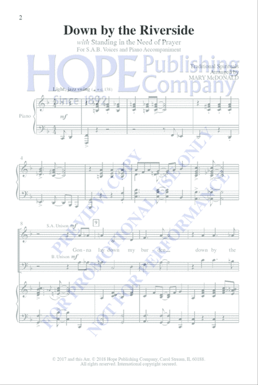 Gospel Greats 3-Part scores gallery preview page 3