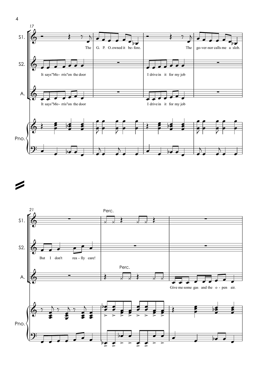 Driving In My Car Small Ensemble scores gallery preview page 6