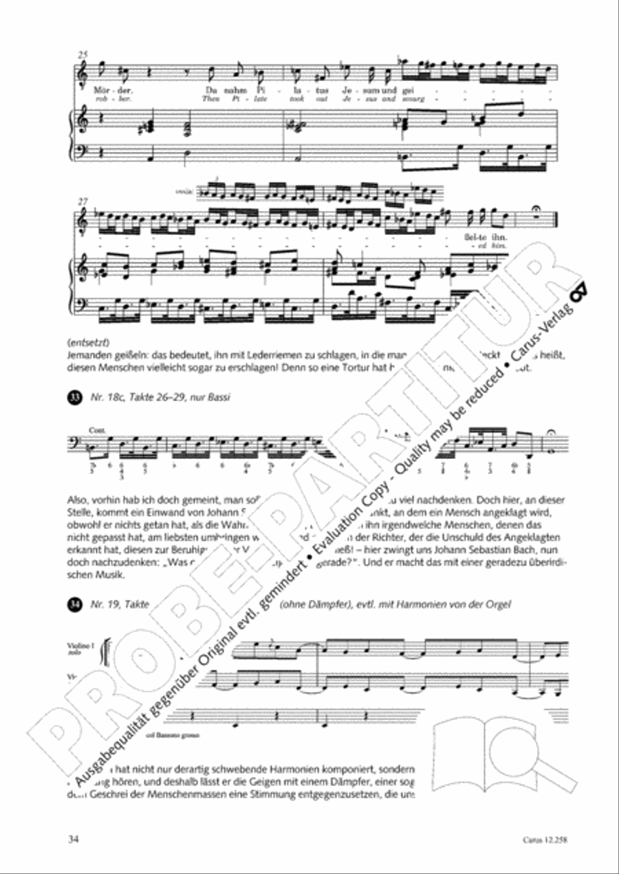 Johann Sebastian Bachs Johannes-Passion fur Kinder und Jugendliche STB scores gallery preview page 35
