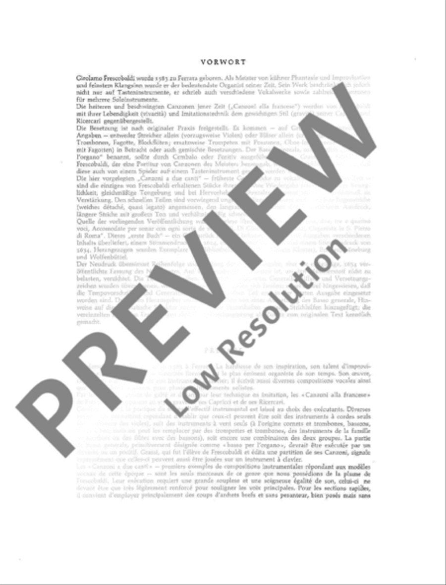 Canzoni a due canti col basso continuo Basso Continuo scores gallery preview page 3