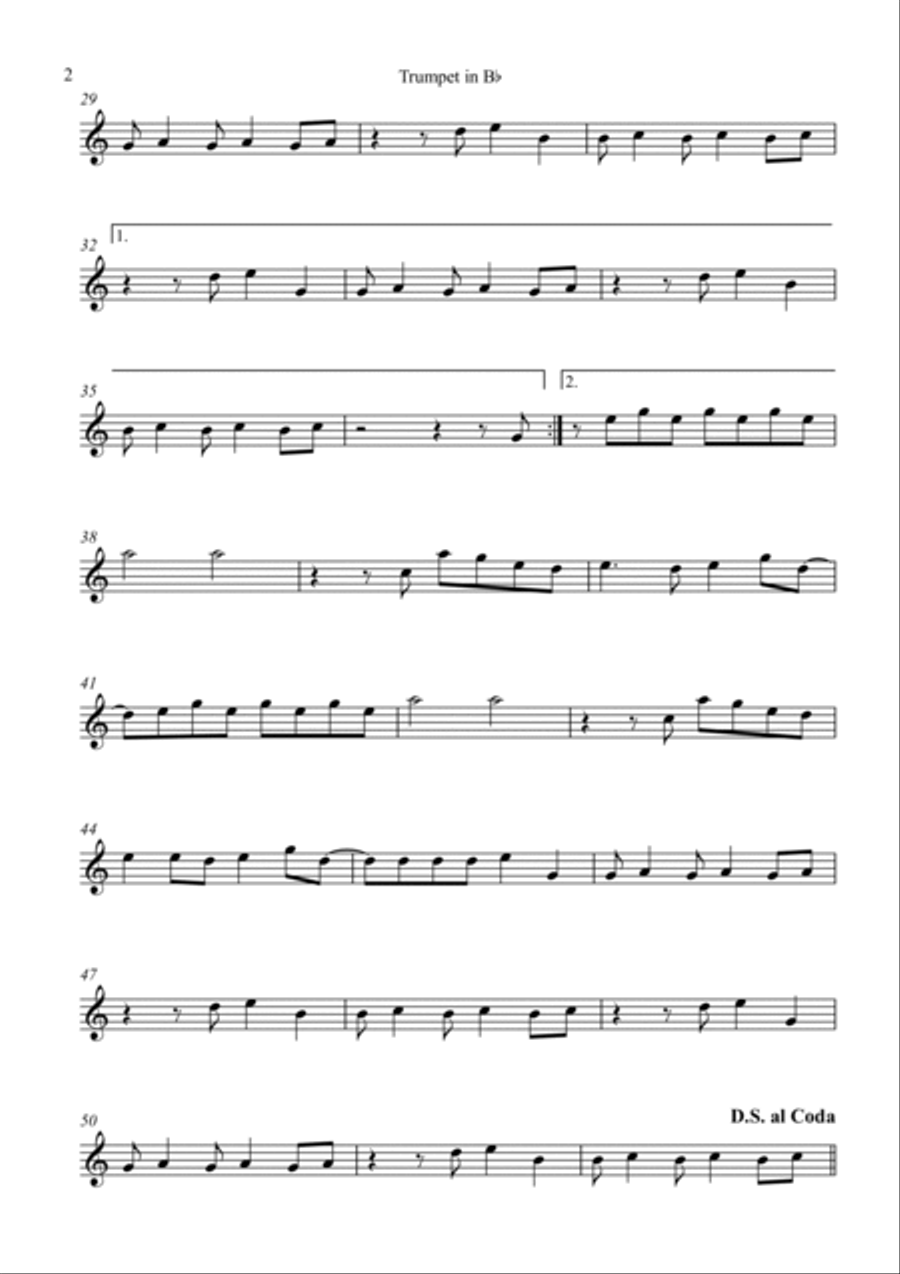 Brother B-Flat Trumpet scores gallery preview page 2