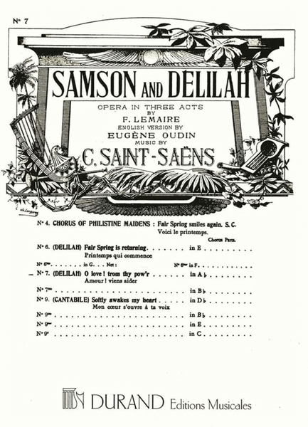 Samson and Delilah no 7 O love ! Trom thy pow'r