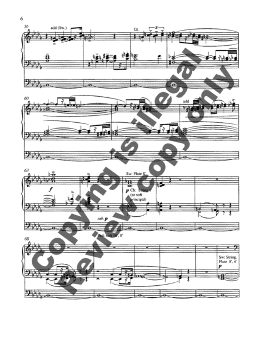 Prelude and Fugue: In Memoriam Nadia Boulanger Organ scores gallery preview page 6