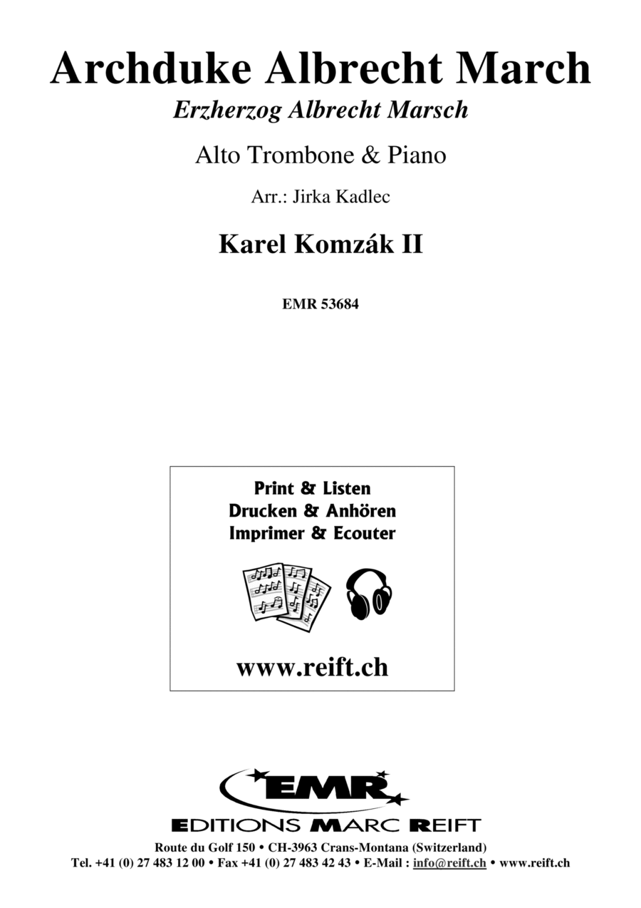 Archduke Albrecht March Archduke Albrecht March Piano Accompaniment scores gallery preview page 1