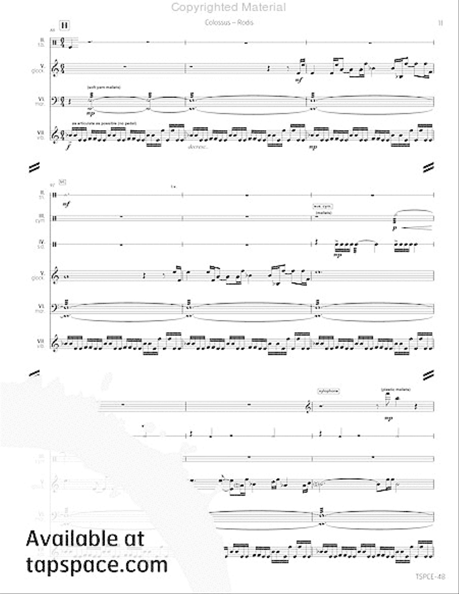 Colossus Percussion Ensemble scores gallery preview page 16