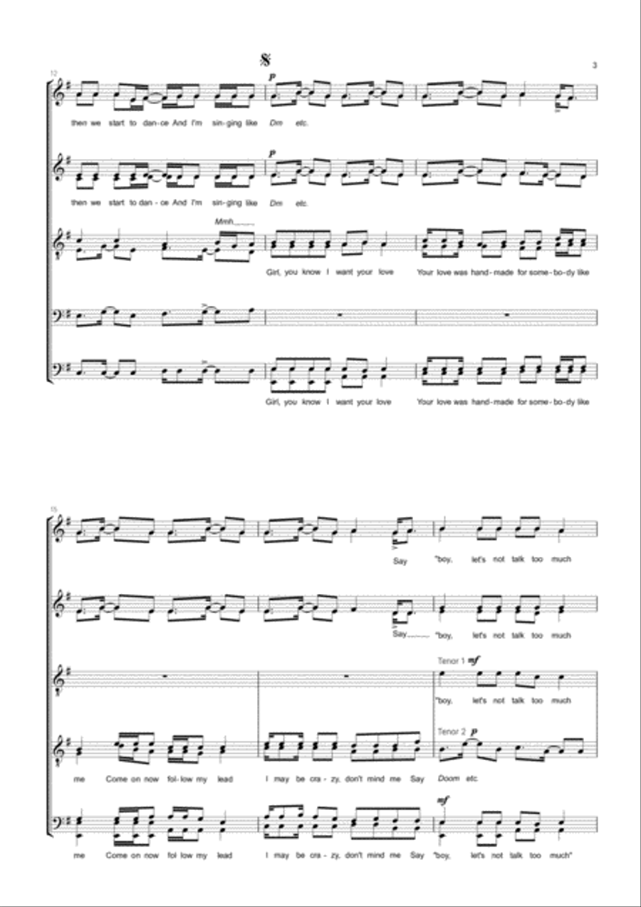 Shape Of You Divisi scores gallery preview page 3