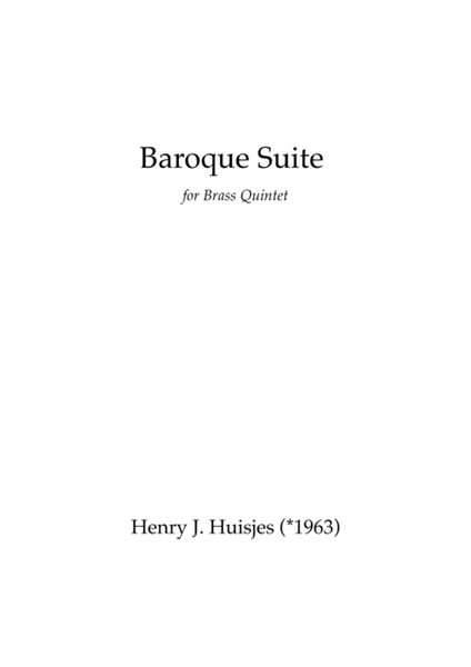 Baroque Suite for brass quintet image number null