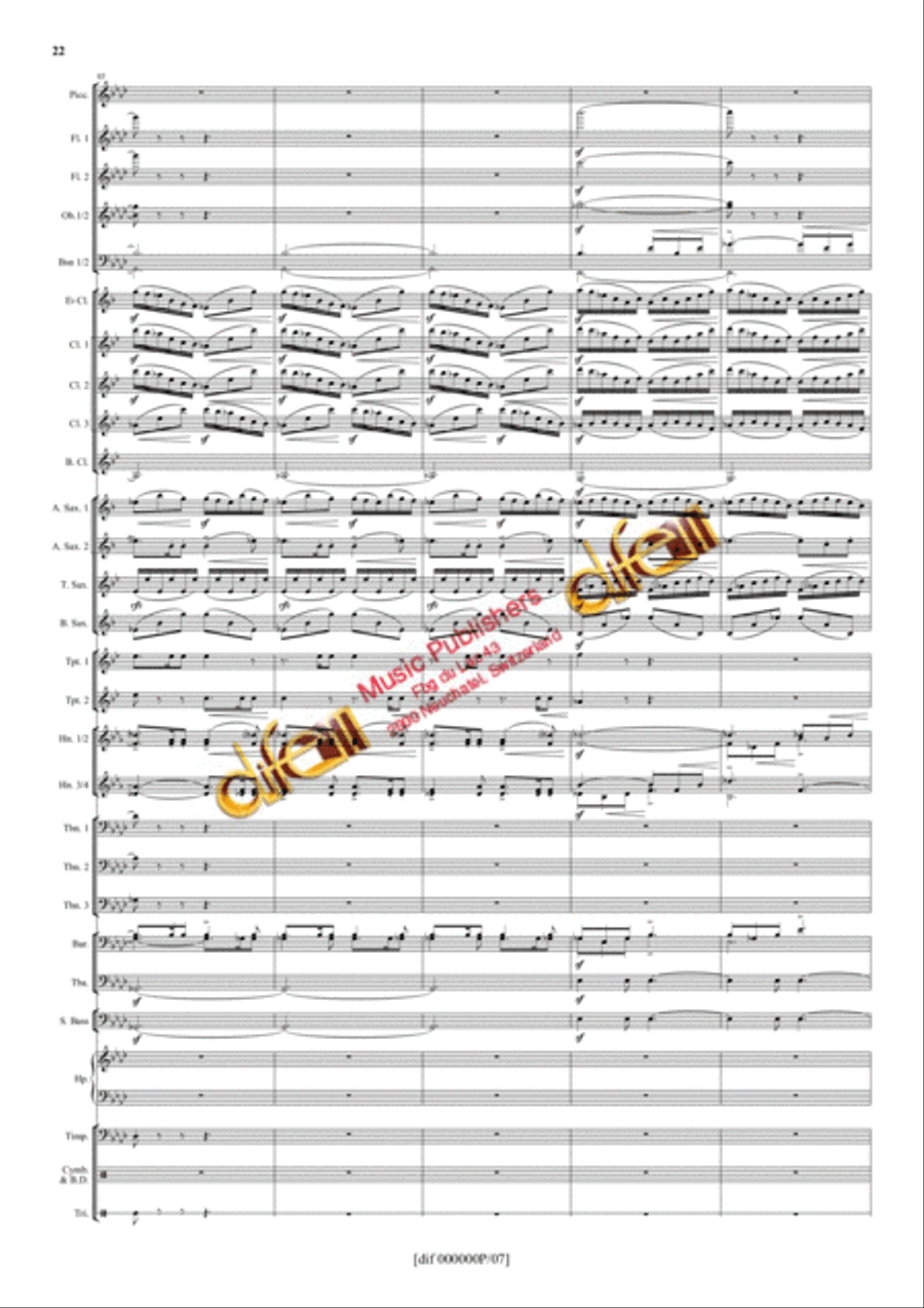 La Moldau Concert Band scores gallery preview page 21
