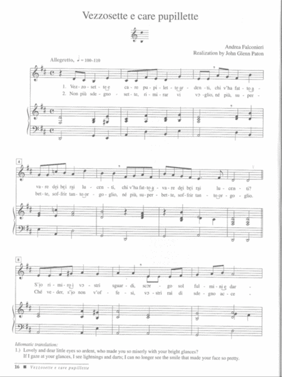 Italian Arias of the Baroque and Classical Eras Voice Solo scores gallery preview page 4
