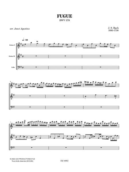 Fugue BWV 578