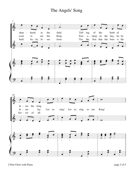 The Angels' Song (2-Part Choir, C Major) image number null