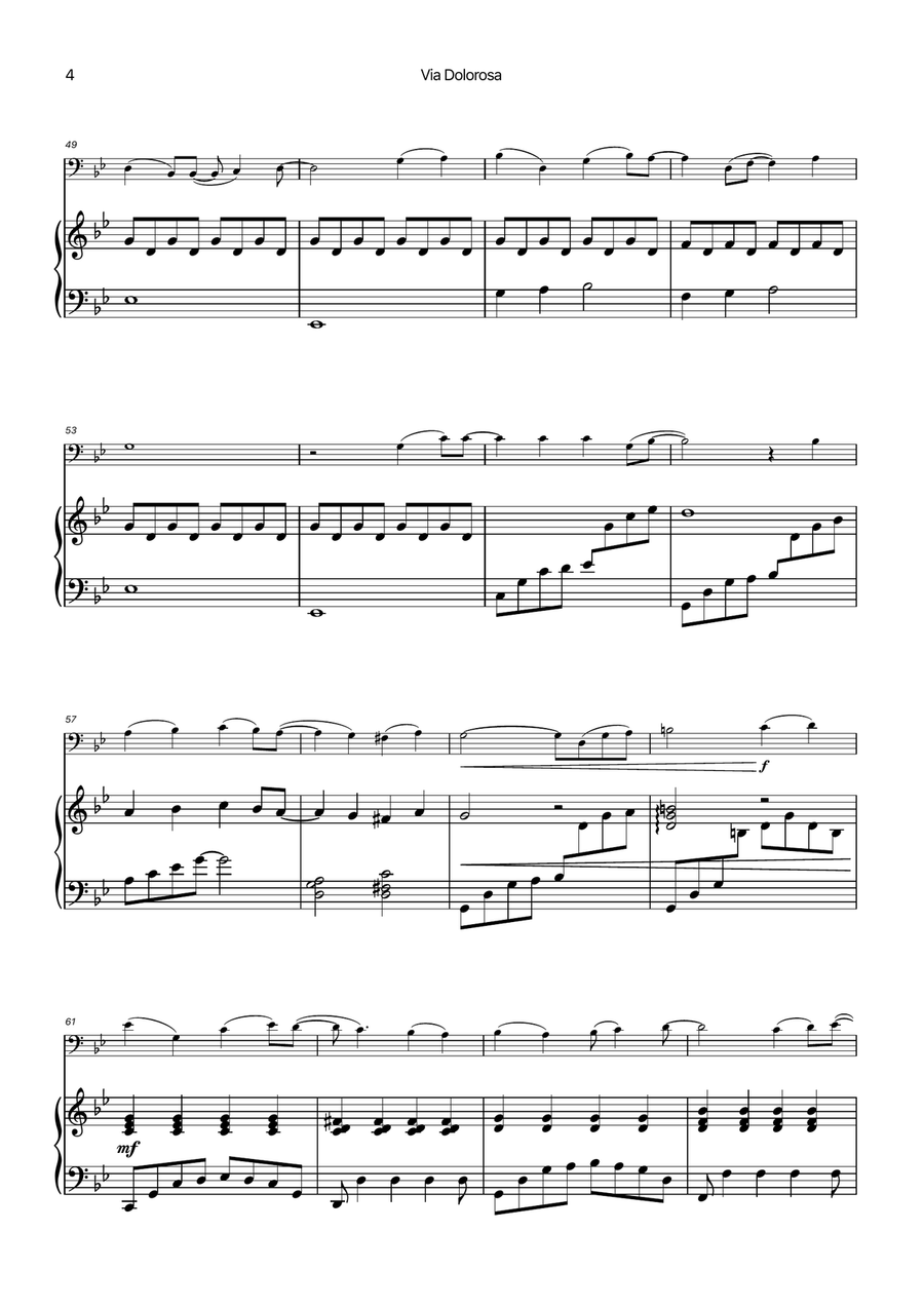 Via Dolorosa Chamber Music scores gallery preview page 4