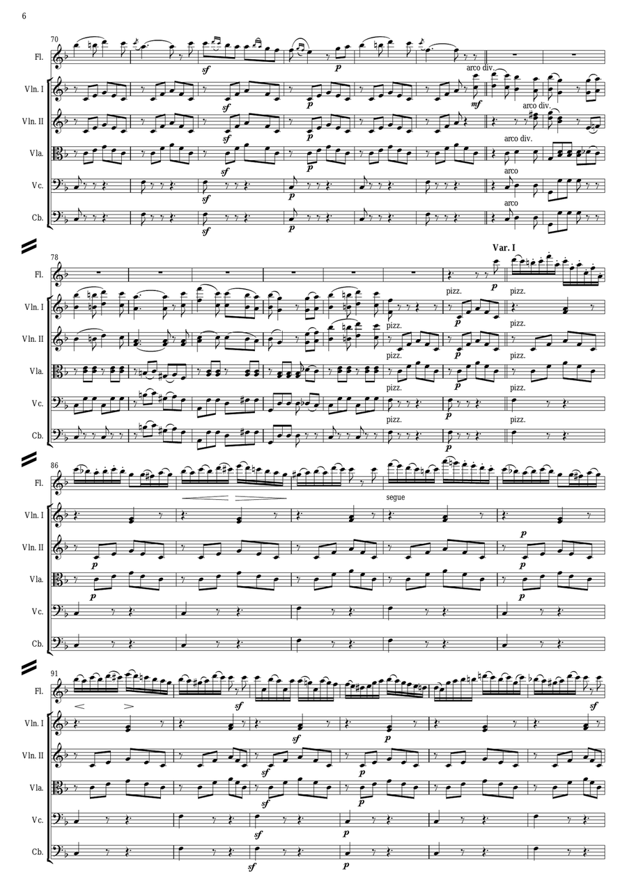 Paul Agricola Genin - Carnaval de Venice ( Full Score and parts ) Chamber Orchestra scores gallery preview page 6