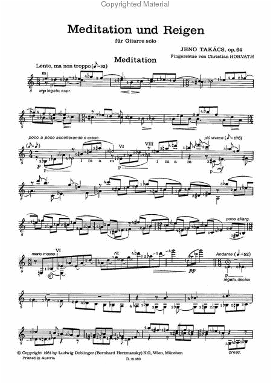 Meditation und Reigen op. 64 School and Community scores gallery preview page 2
